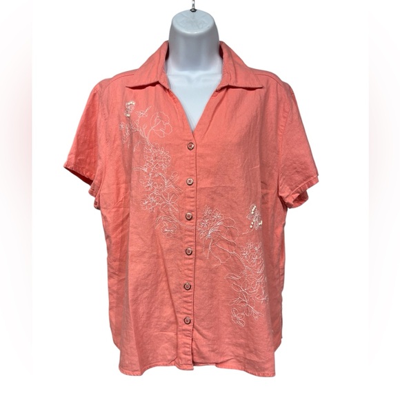 Erika Tops - Erika embroidered blouse size XL